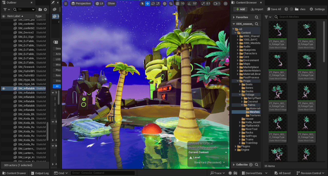 Screenshot of the Unreal Engine 5 editor